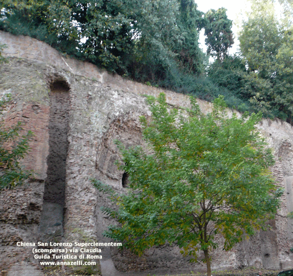chiesa di san lorenzo super clementem scomparsa via claudia roma