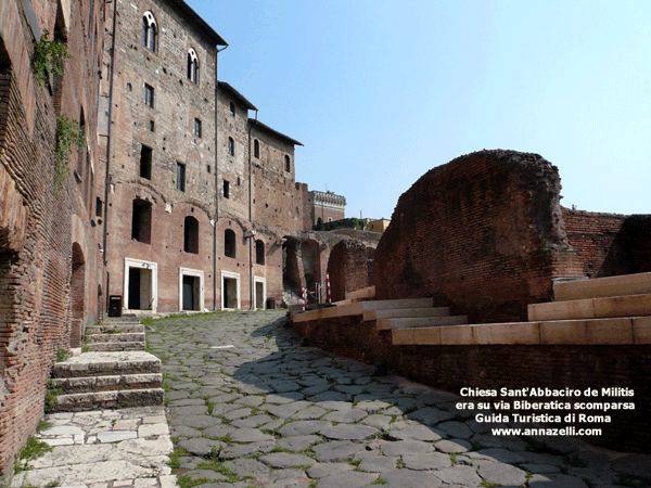 chiesa di sant'abbaciro de militis via biberatica scomparsa roma