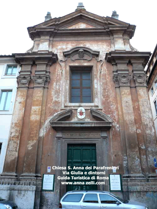chiesa sant'anna dei parafrenieri via giulia e dintorni roma