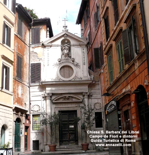 chiesa santa barbara dei librai campo de fiori e dintorni (roma)