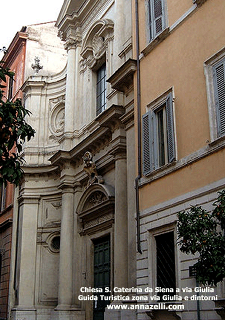 chiesa santa caterina da siena a via giulia e dintorni roma