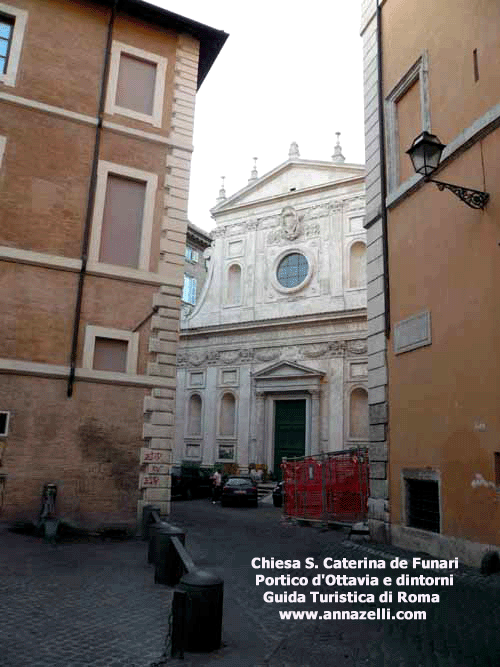 chiesa santa caterina de funari zona portico d'ottavia roma