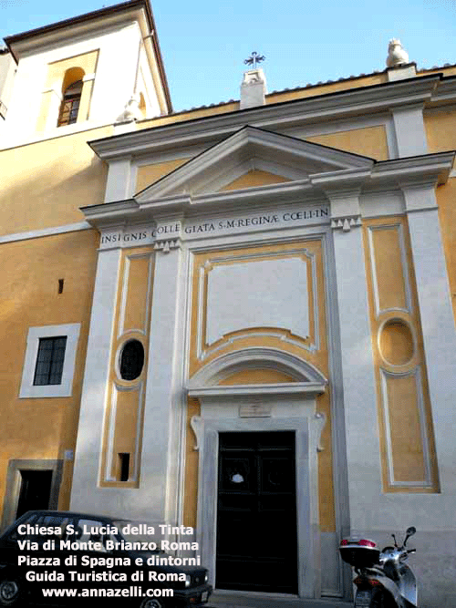 chiesa di santa lucia della tinta via di monte brianzo piazza di spagna e dintorni roma
