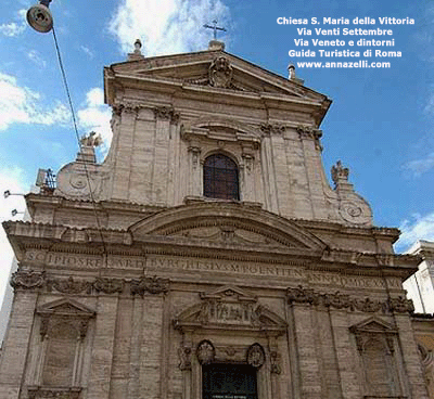 chiesa santa maria della vittoria via venti settembre via veneto e dintorni roma