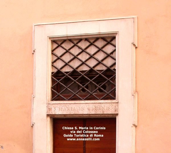 chiesa santa maria in carinis via del colosseo roma