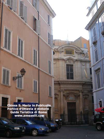 chiesa santa maria in publicolis zona portico d'ottavia roma