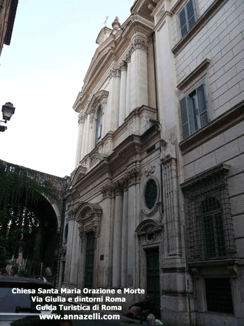 chiesa santa maria orazione e morte via giulia e dintorni roma