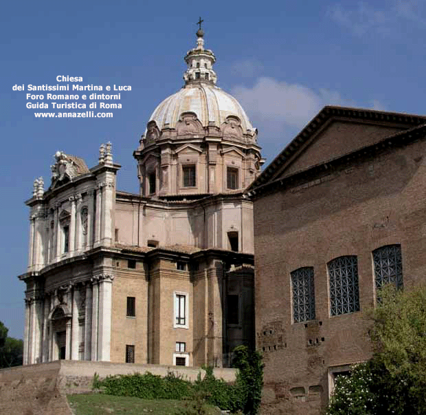 chiesa dei santissimi luca e martina foro romano e dintorni roma