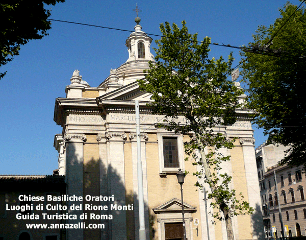 chiese basiliche oratori luoghi di culto del rione monti (roma)