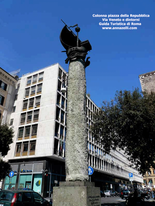 colonna piazza della repubblica via veneto e dintorni roma