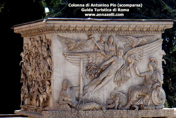 colonna di antonino pio scomparsa (colonne trionfali di roma)