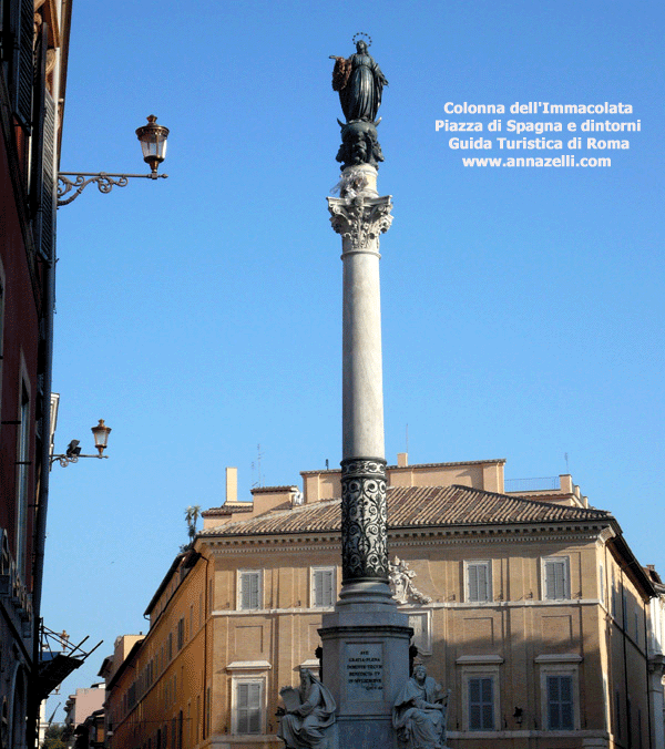 obelisco dell'immacolata piazza di spagna e dintorni roma