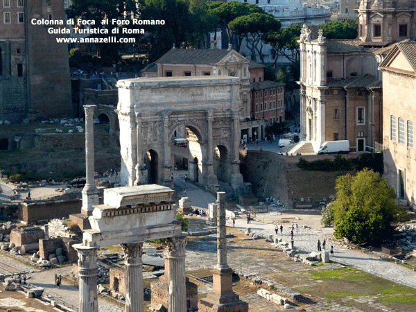 colonna di foca al foro romano (colonne trionfali di roma)