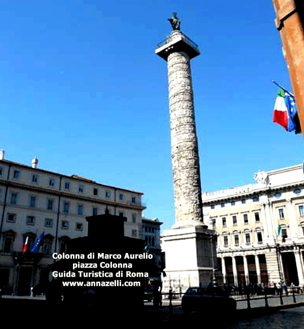 colonna di marco aurelio piazza colonna (colonne trionfali di roma)