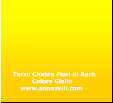 COLORE GIALLO TERZO CHAKRA E FIORI DI BACH