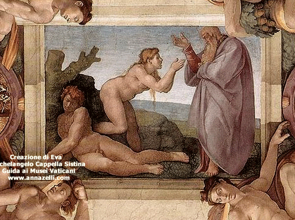 creazione di eva michelangelo volta cappella sistina