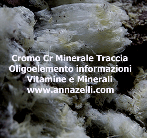 CROMO CR MINERALE TRACCIA OLIGOELEMENTO, ERBORISTERIA