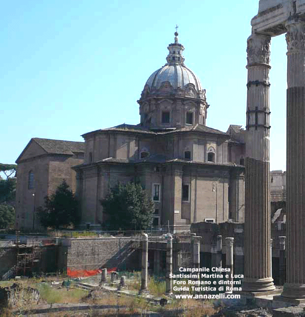 cupola chiesa santissimi luca e martina foro romano roma