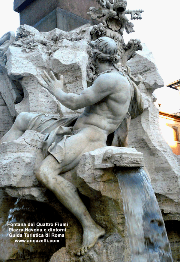 danubio fontana quattro fiumi piazza navona e dintorni