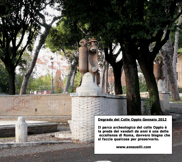 degrado 2012 del parco del colle oppio roma