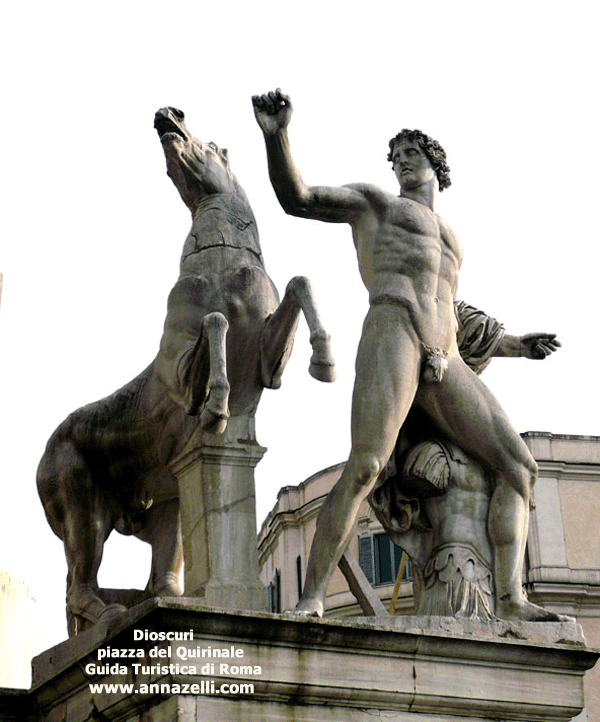 statue dei dioscuri piazza del quirinale roma