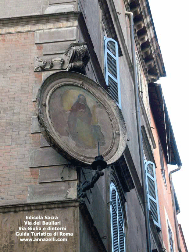 edicola sacra mariana madonnella a via dei baullari via giulia e dintorni roma