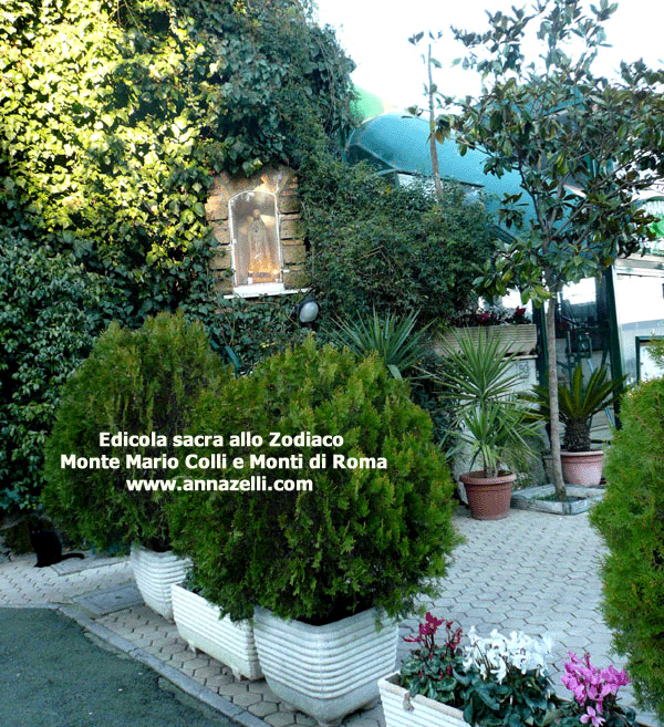 edicola sacra allo zodiaco giardini di monte mario roma