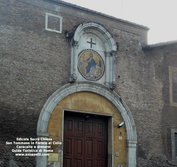 edicola sacra chiesa san tommaso in formis al celio caracalla e dintorni roma