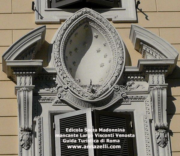 edicola sacra madonnina largo visconti venosta, scomparsa,roma, foto agosto 2012