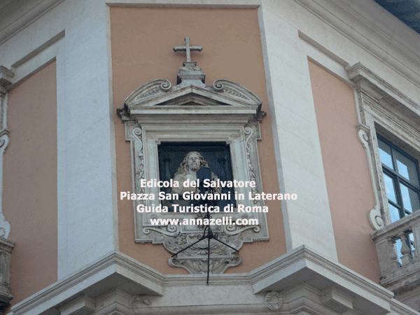 edicola sacra del salvatore piazza san giovanni in laterano, roma