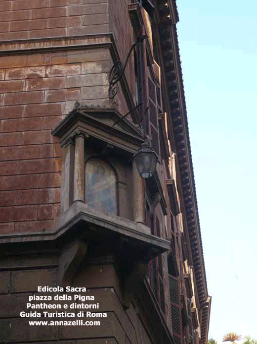edicola sacra piazza della pigna pantheon e dintorni roma