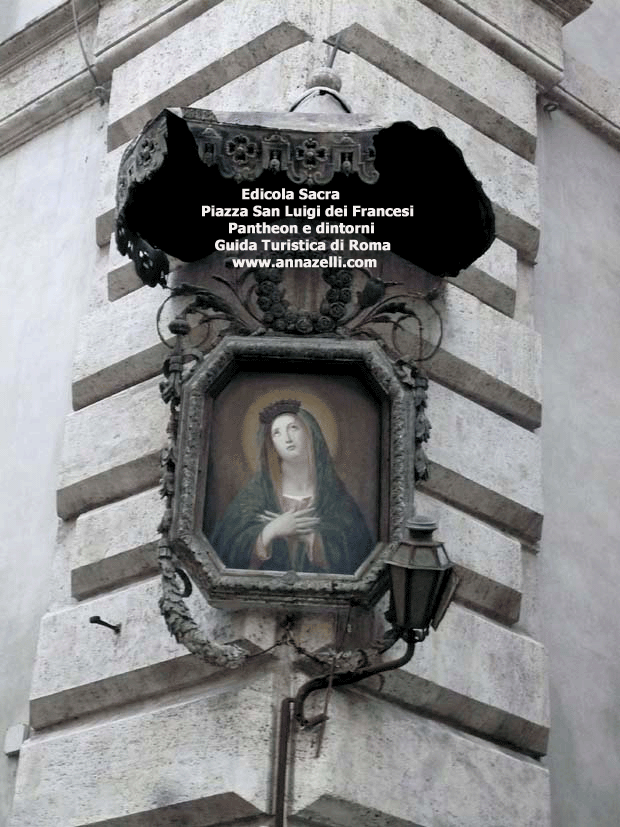 edicola sacra piazza san luigi dei francesi pantheon e dintorni