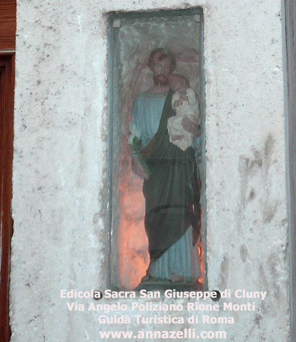edicola sacra san giuseppe di cluny via angelo poliziano roma