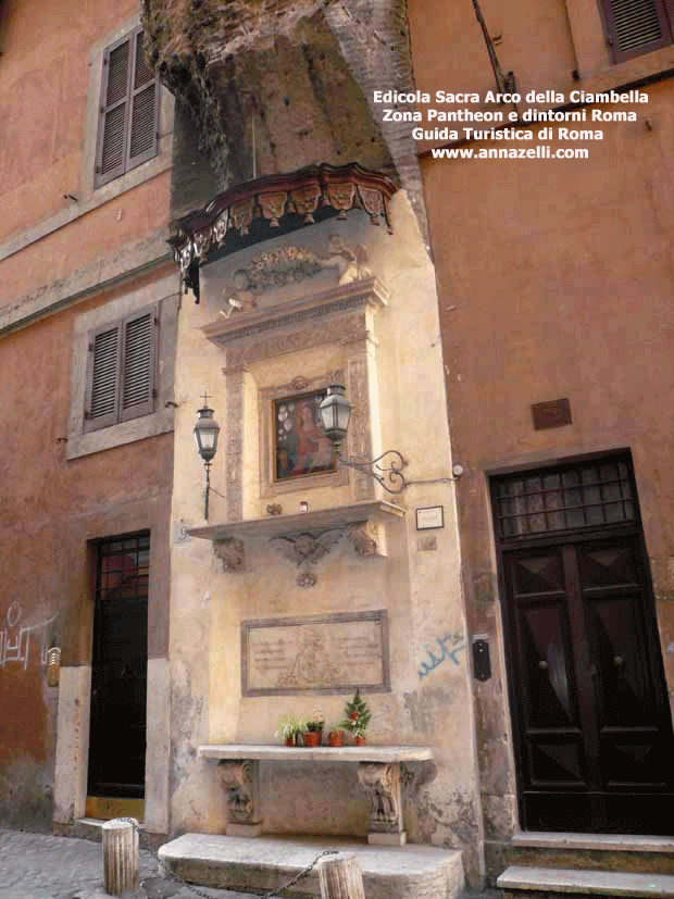 edicola sacra via arco della ciambella pantheon e dintorni roma
