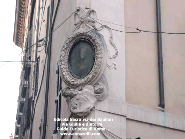 edicola sacra via dei baullari via giulia e dintorni roma