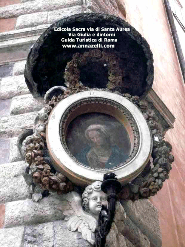 edicola sacra via di santa aurea via giulia e dintorni roma
