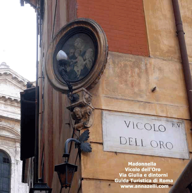 madonnella vicolo dell'oro via giulia e dintorni roma