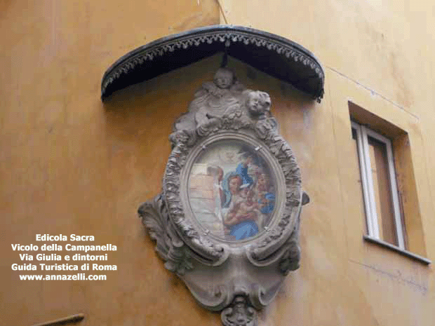 edicola sacra vicolo della campanella via giulia e dintorni roma