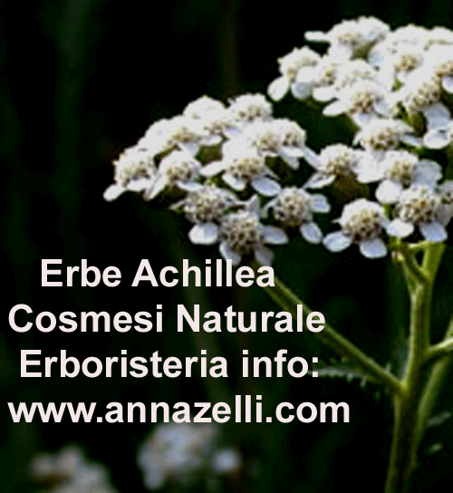 ACHILLEA, COSMESI NATURALE, ERBORISTERIA