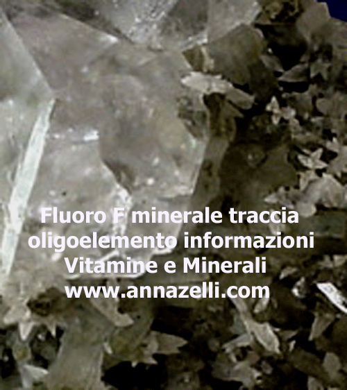 FLUORO F MINERALE TRACCIA OLIGOELEMENTO, ERBORISTERIA
