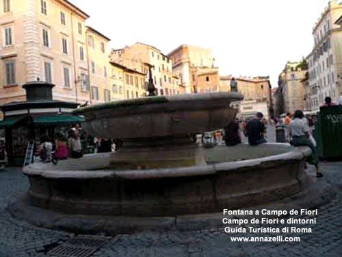 fontana campo de fiori e dintorni (roma)