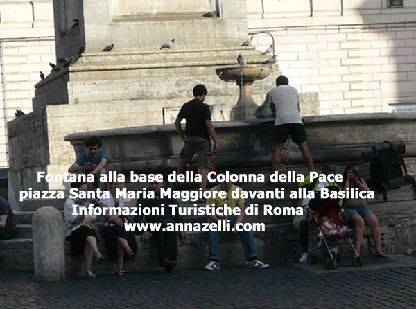 fontana colonna della pace piazza santa maria maggiore, roma