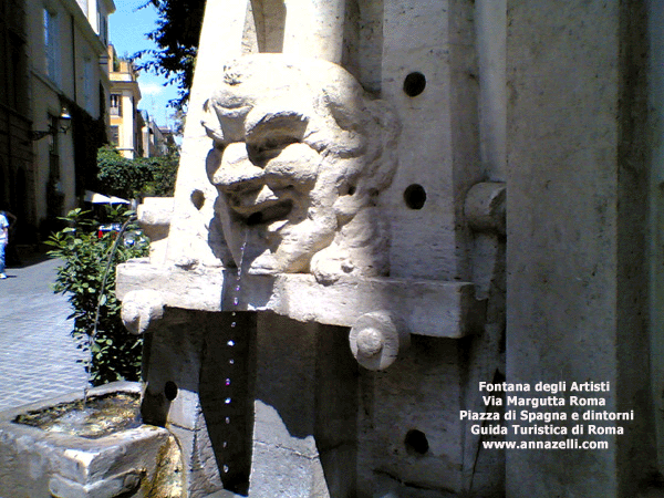 fontana degli artisti via margutta piazza di spagna e dintorni roma