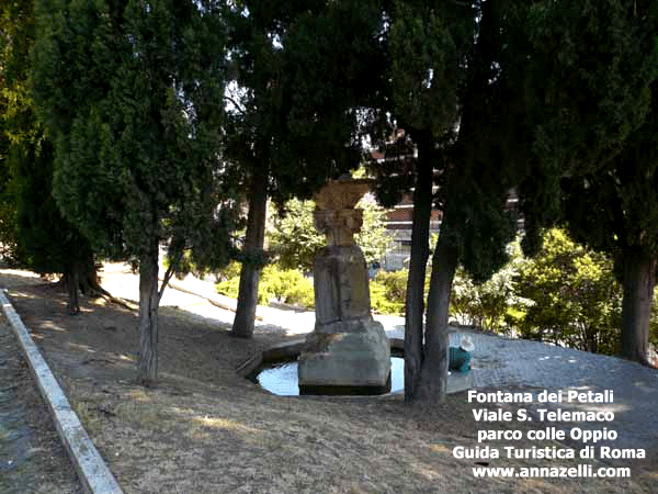 fontana dei petali parco monte oppio roma