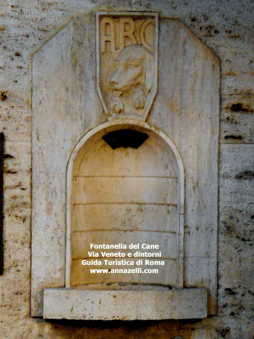 fontana del cane via veneto e dintorni roma