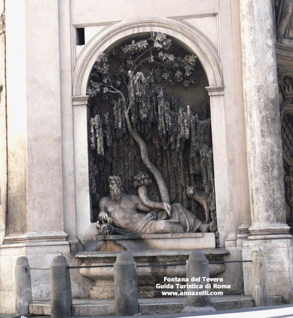 fontana del tevere via delle quattro fontane roma