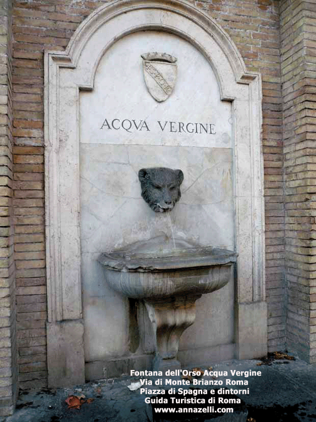fontana dell'orso via di monte brianzo piazza di spagna e dintorni roma