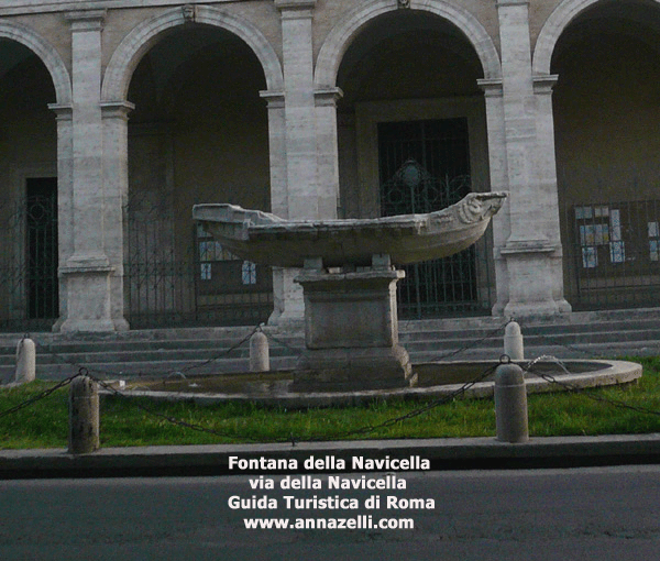 fontana della navicella, roma
