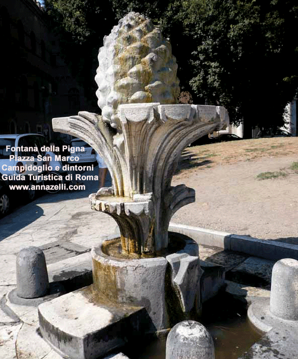 fontana della pigna piazza san marco campidoglio e dintorni (roma)