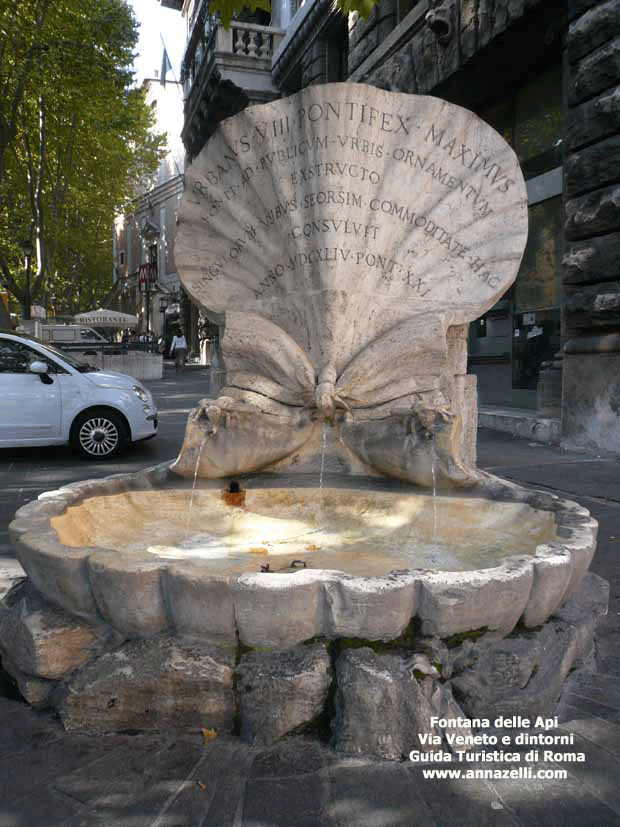 fontana delle api via veneto e dintorni roma